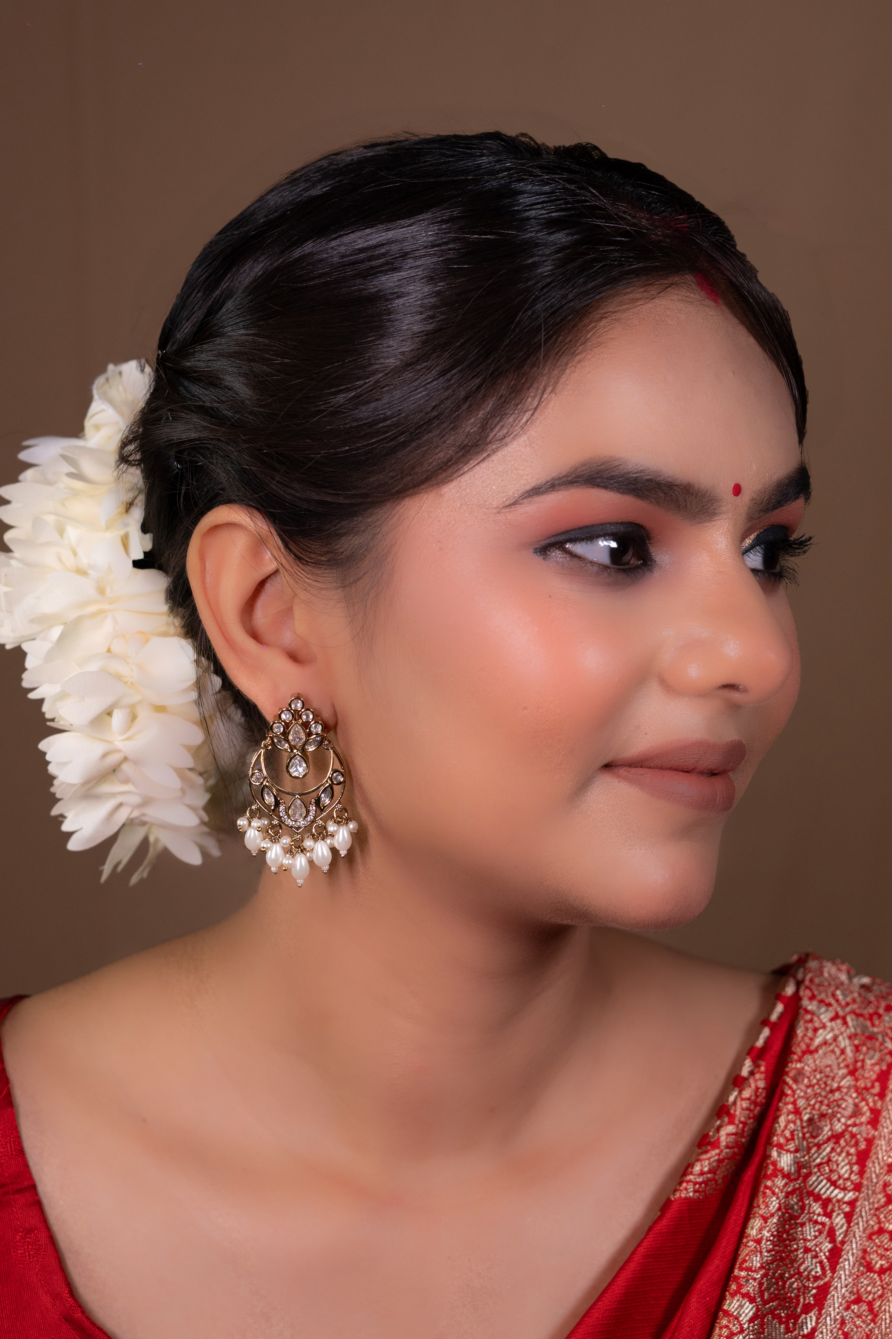 Heritage Pearl Kundan Drops