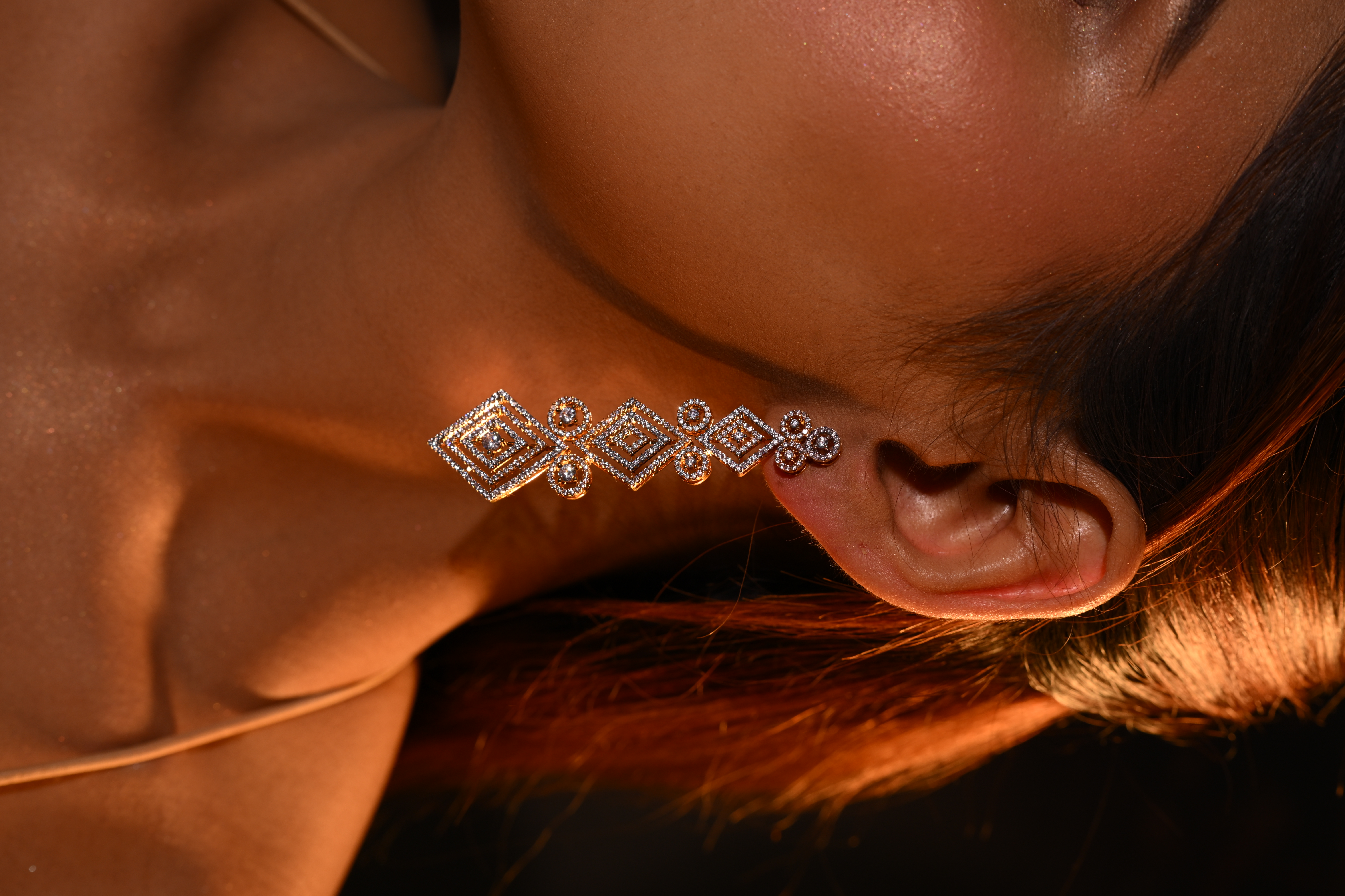 Geometric Glam CZ Earrings 