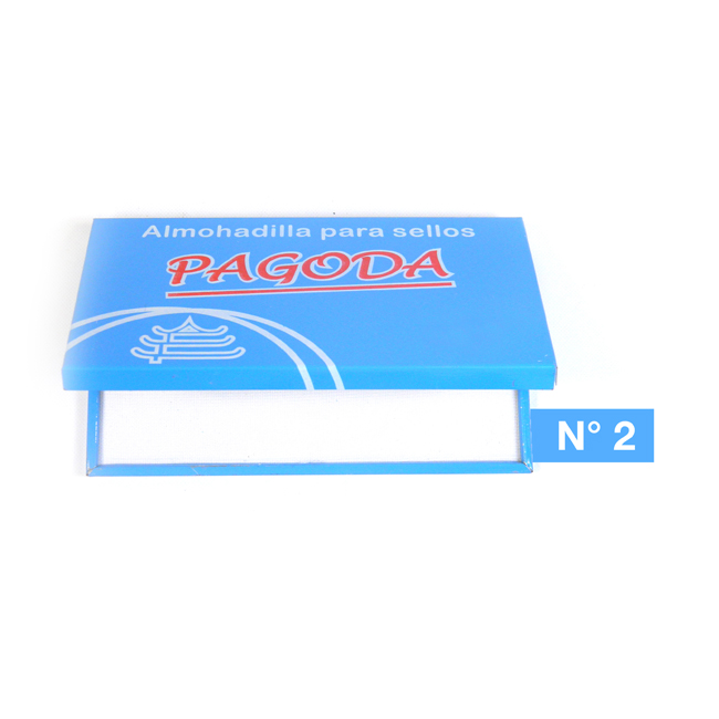ALMOHADILLA PARA SELLOS PAGODA METALICA NRO. 2