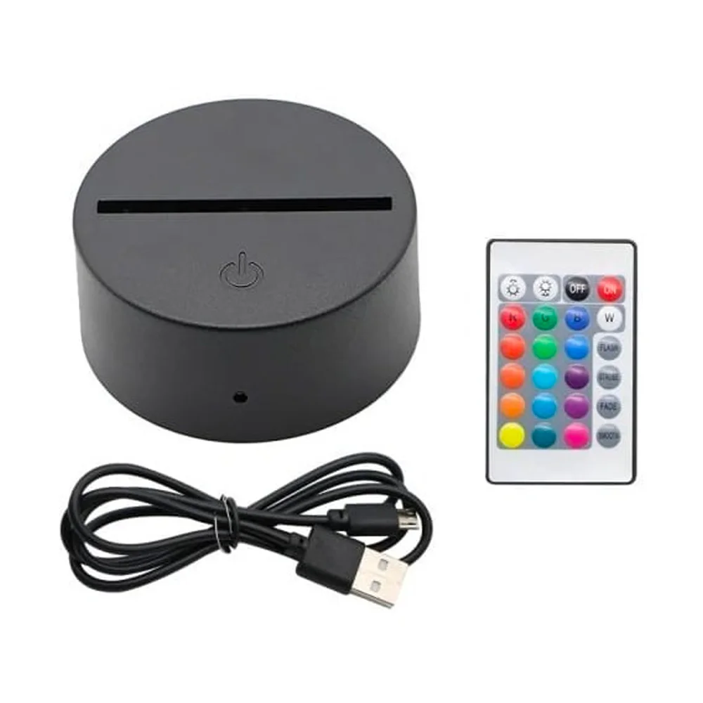 Lampara Led RGB con Grabado en Acrilico