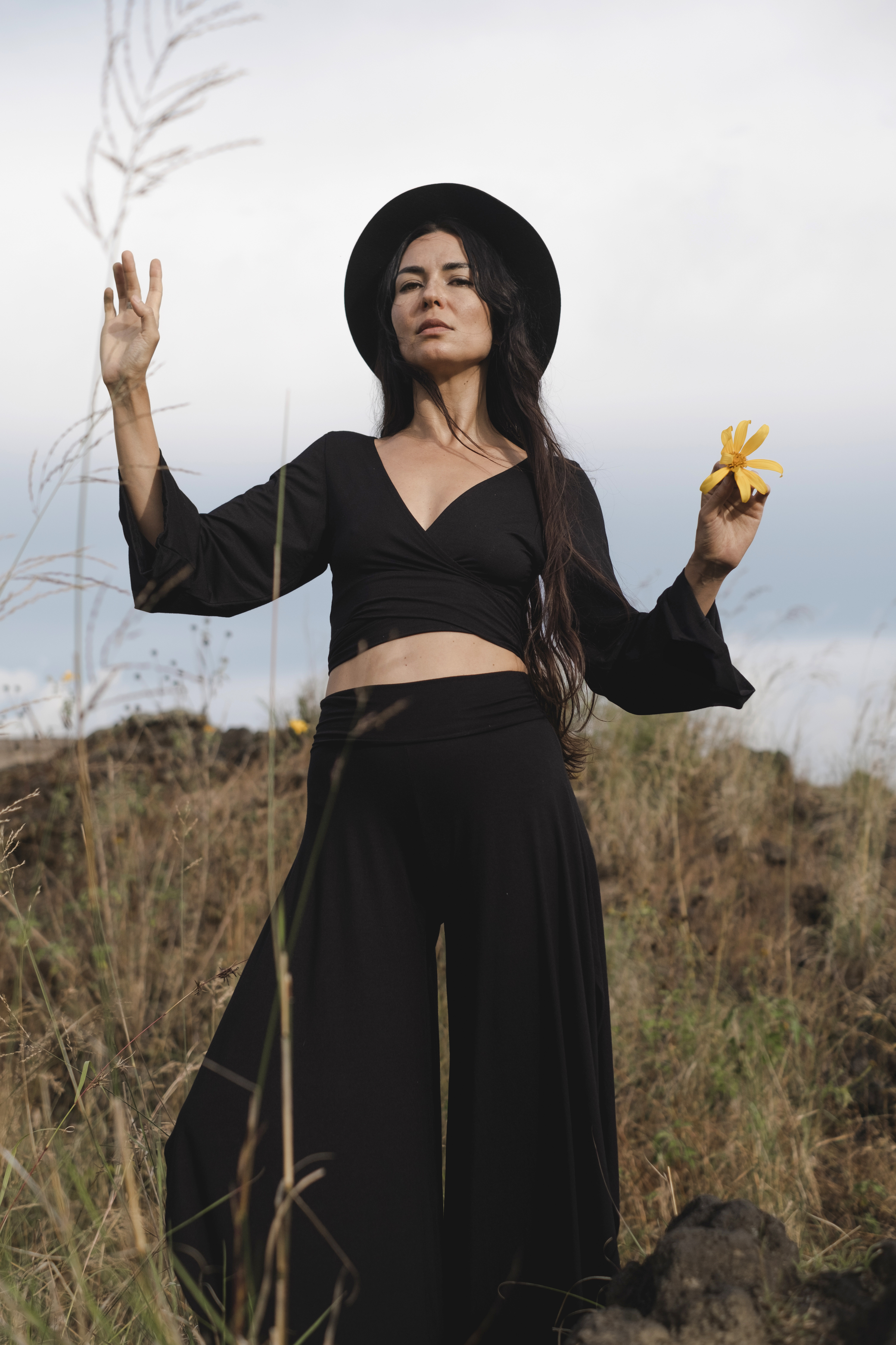 Jungle Dance Pants | Boho Wide Leg Pants | Flowy High Waist Festival Trousers | Soft Black Palazzo Pants | Comfy Dance Lounge Wear