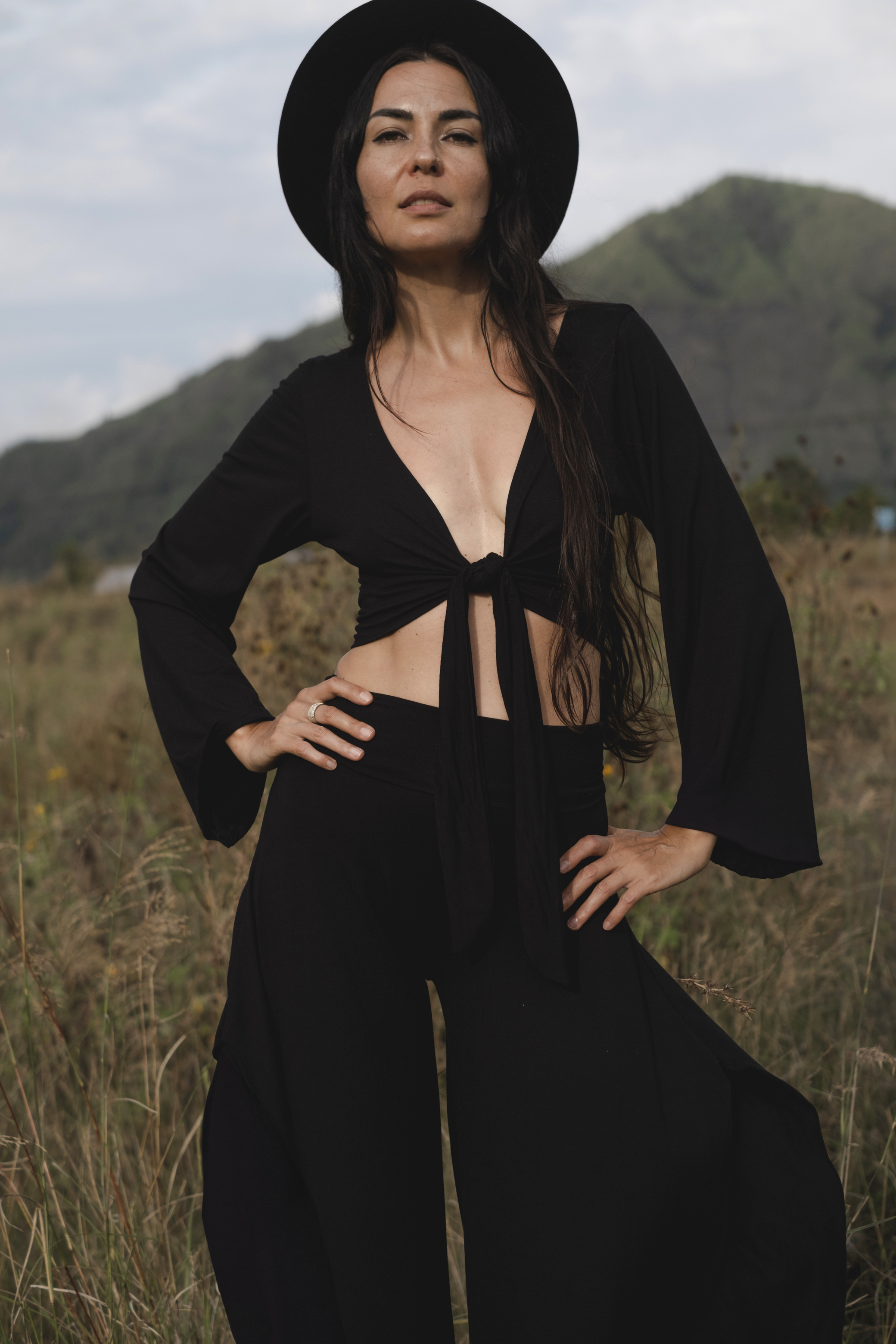Jungle Dance Pants | Boho Wide Leg Pants | Flowy High Waist Festival Trousers | Soft Black Palazzo Pants | Comfy Dance Lounge Wear