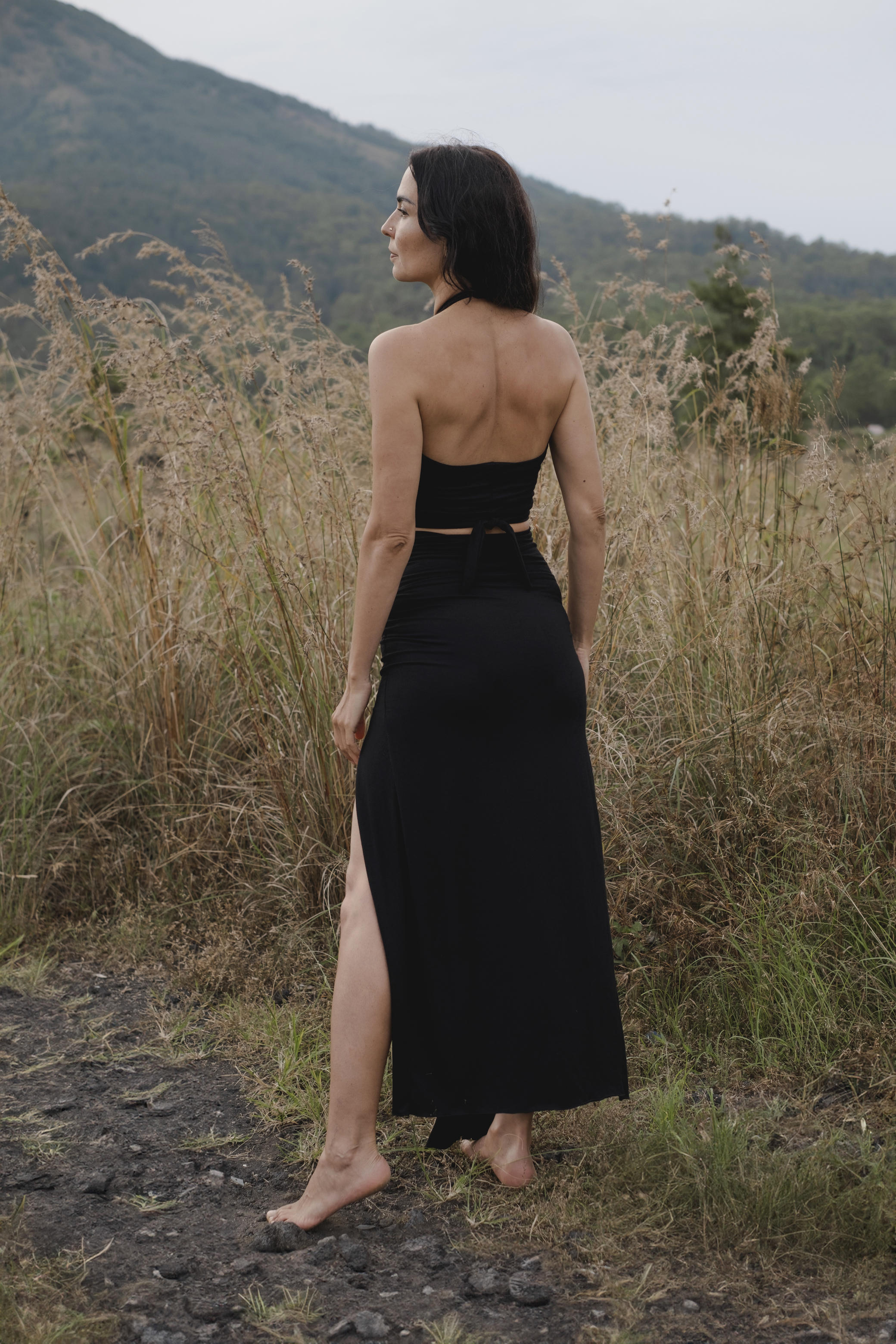 Amazon Boho Slit Maxi Skirt | High Slit Festival Wrap Skirt | Elegant Dance Skirt | Handmade EcoFlow™ Skirt | Sustainable Goddess Wear