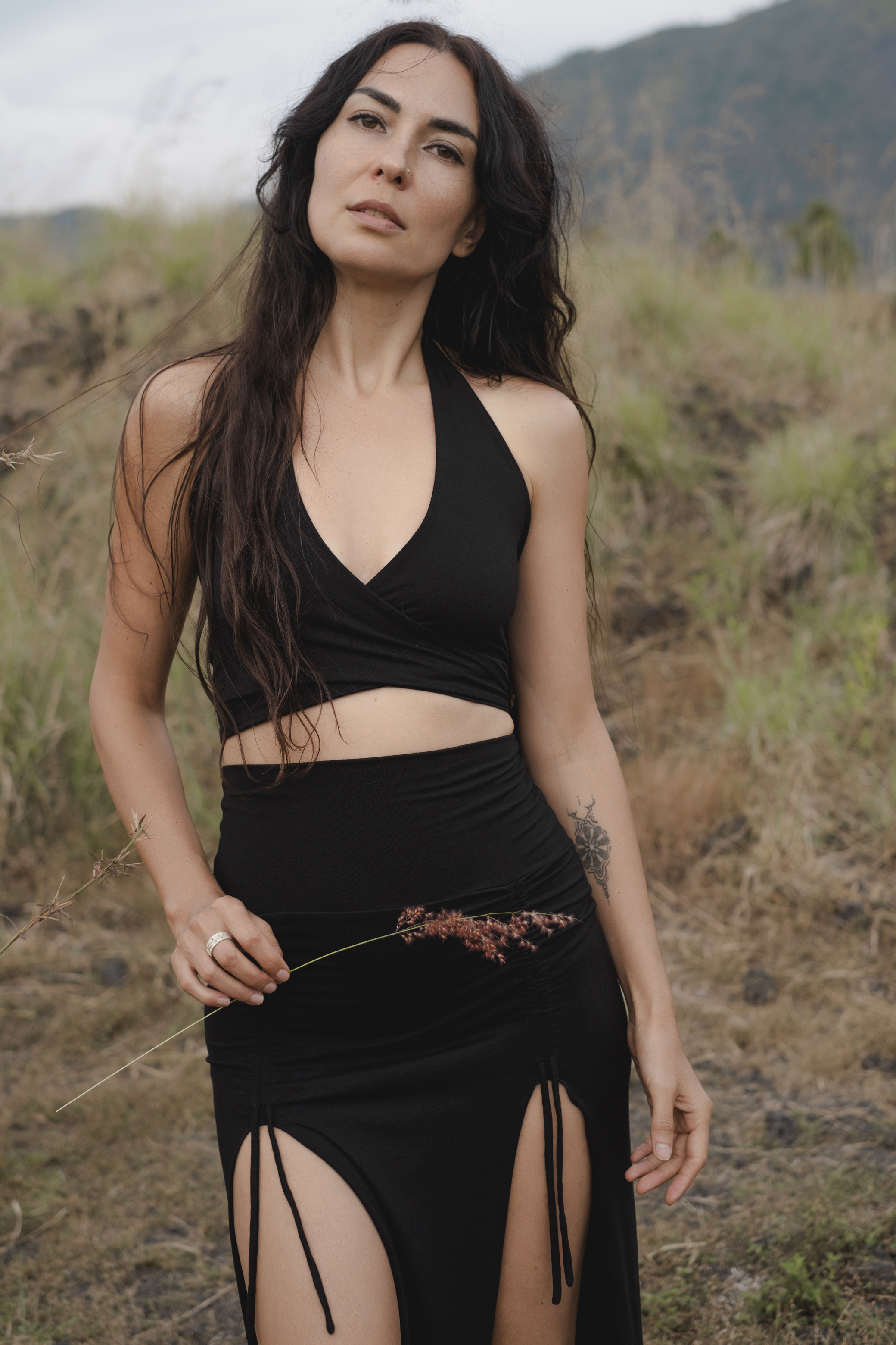 Amazon Boho Slit Maxi Skirt | High Slit Festival Wrap Skirt | Elegant Dance Skirt | Handmade EcoFlow™ Skirt | Sustainable Goddess Wear