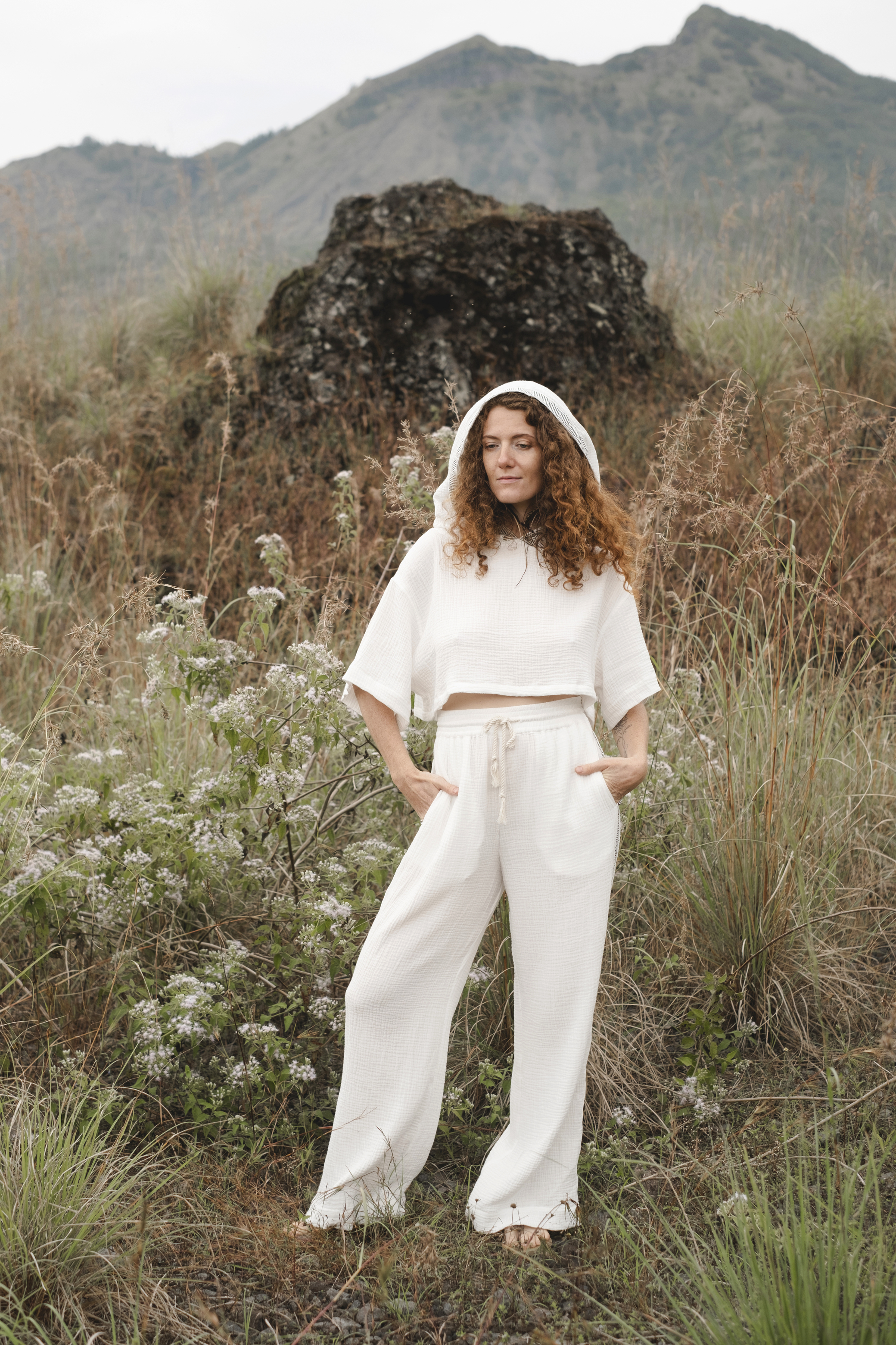 Bali Tribe Pants – Boho Wide Leg Trousers | Tribal Cotton Drawstring Pants | Festival Loungewear | Sustainable Fashion