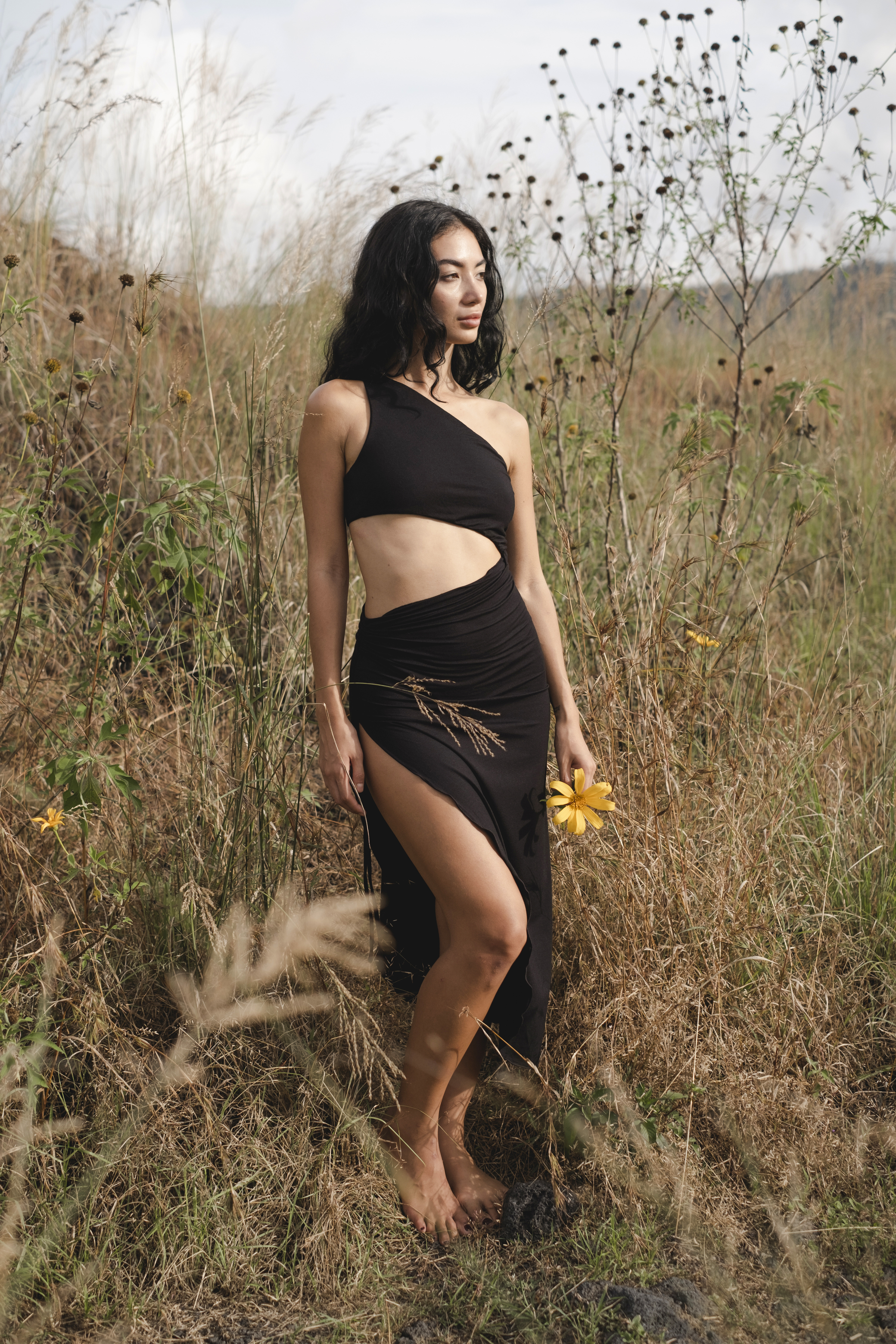 Mata Hari Dress – Boho Ankle-Length Dress | Backless Halter Sundress | Dreamy Festival Wedding Guest Dress | Ethically Made