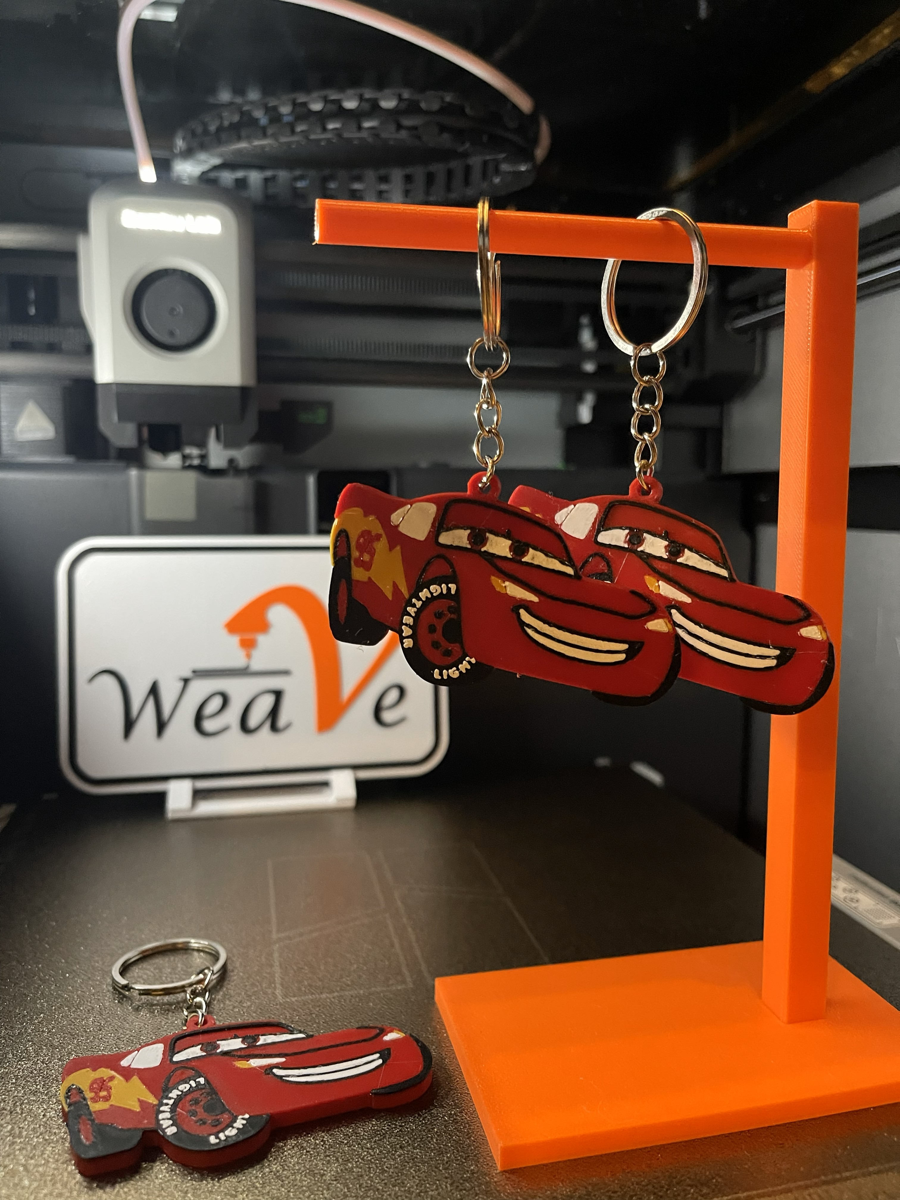 Lightning McQueen Car Keychain