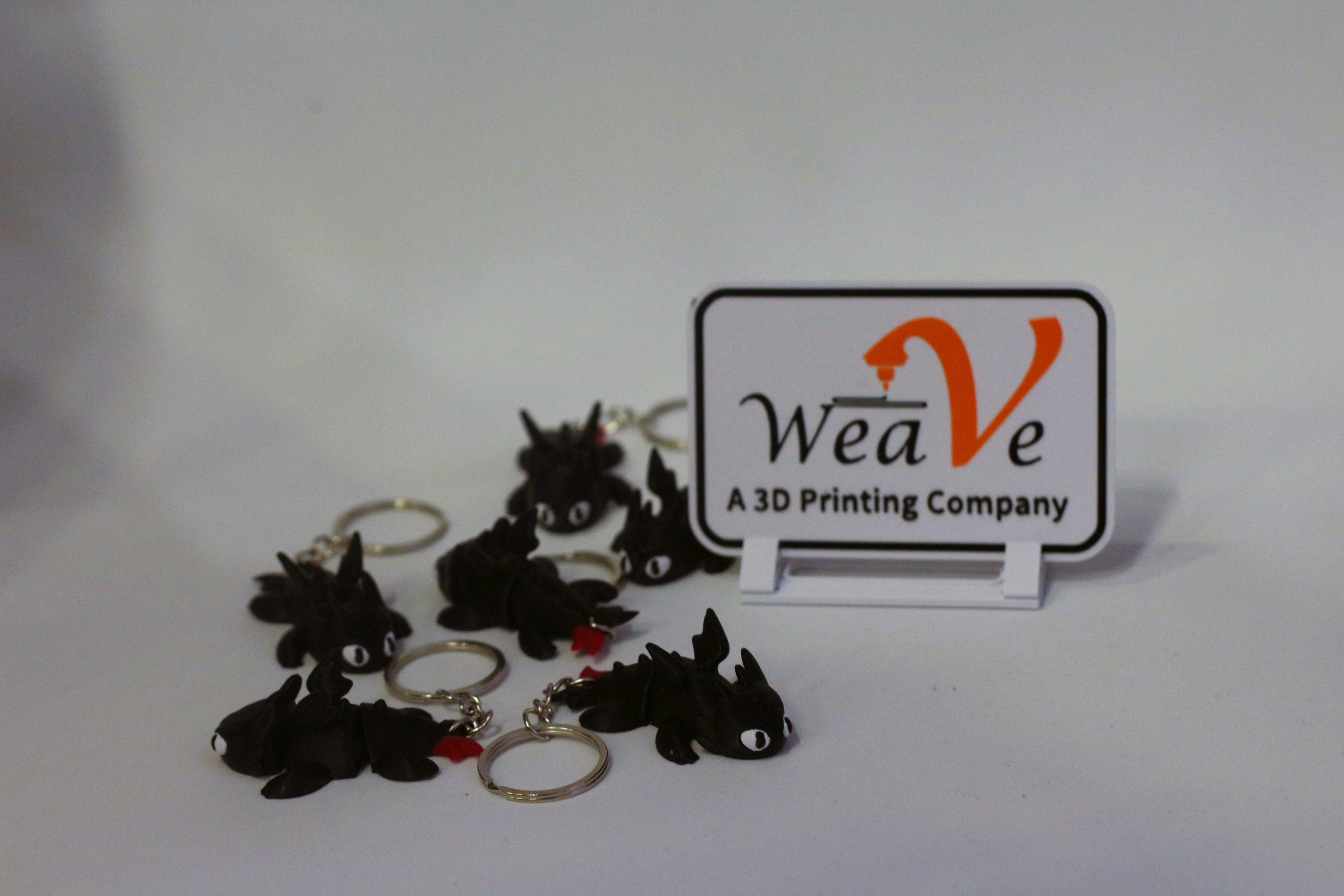 Flexi Toothless Dragon Keychain