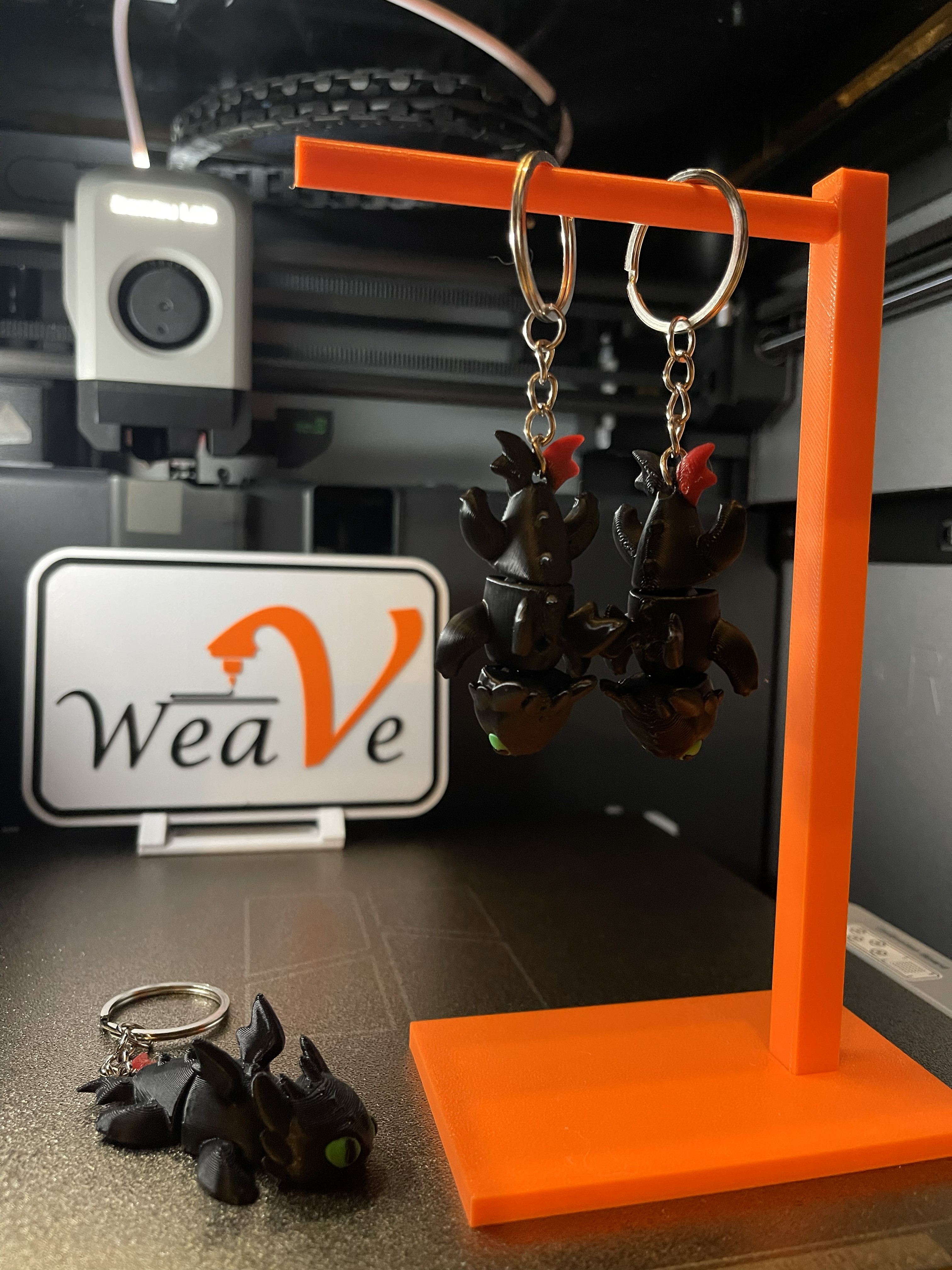 Flexi Toothless Dragon Keychain