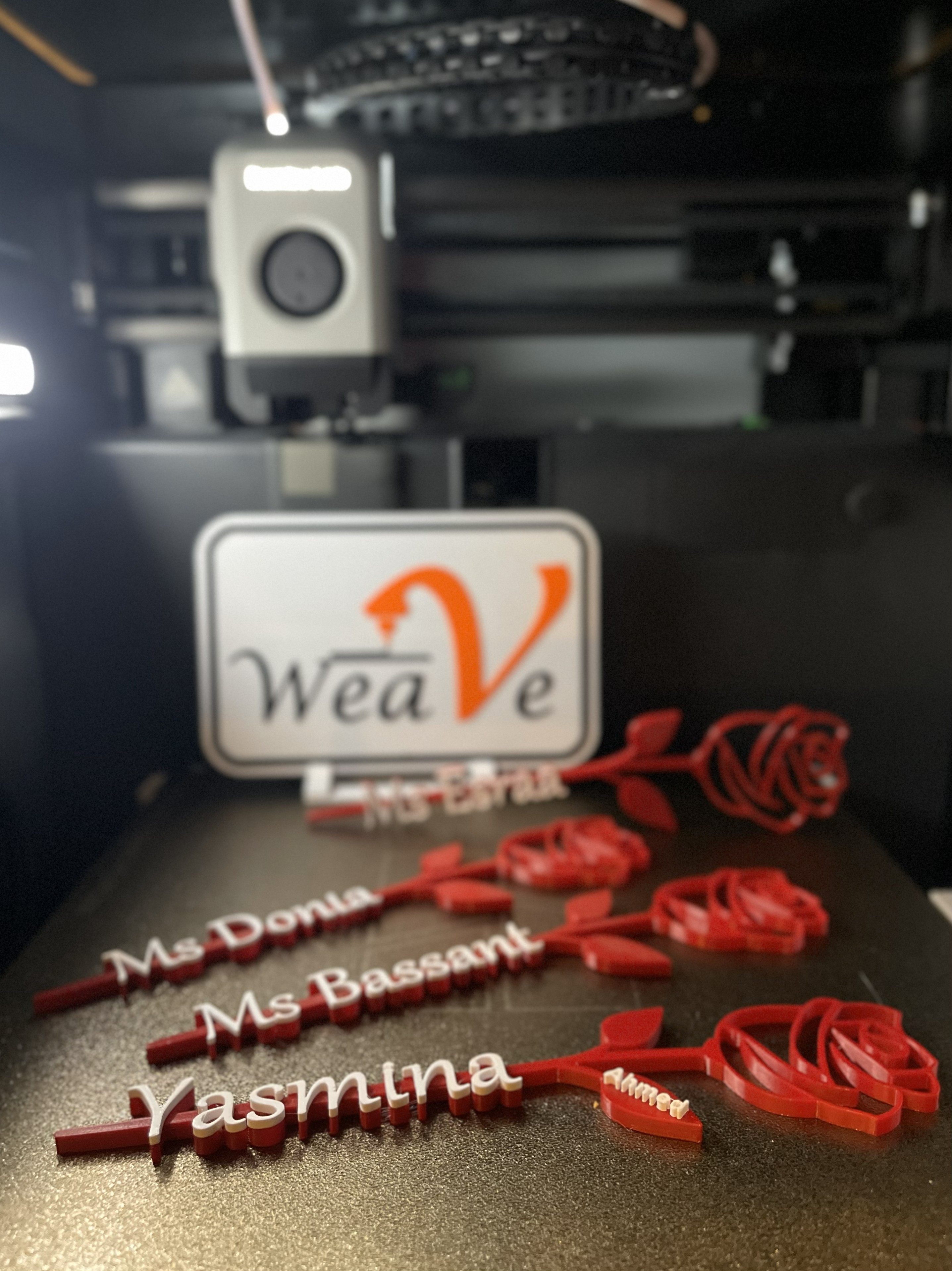 Customizable Name Rose