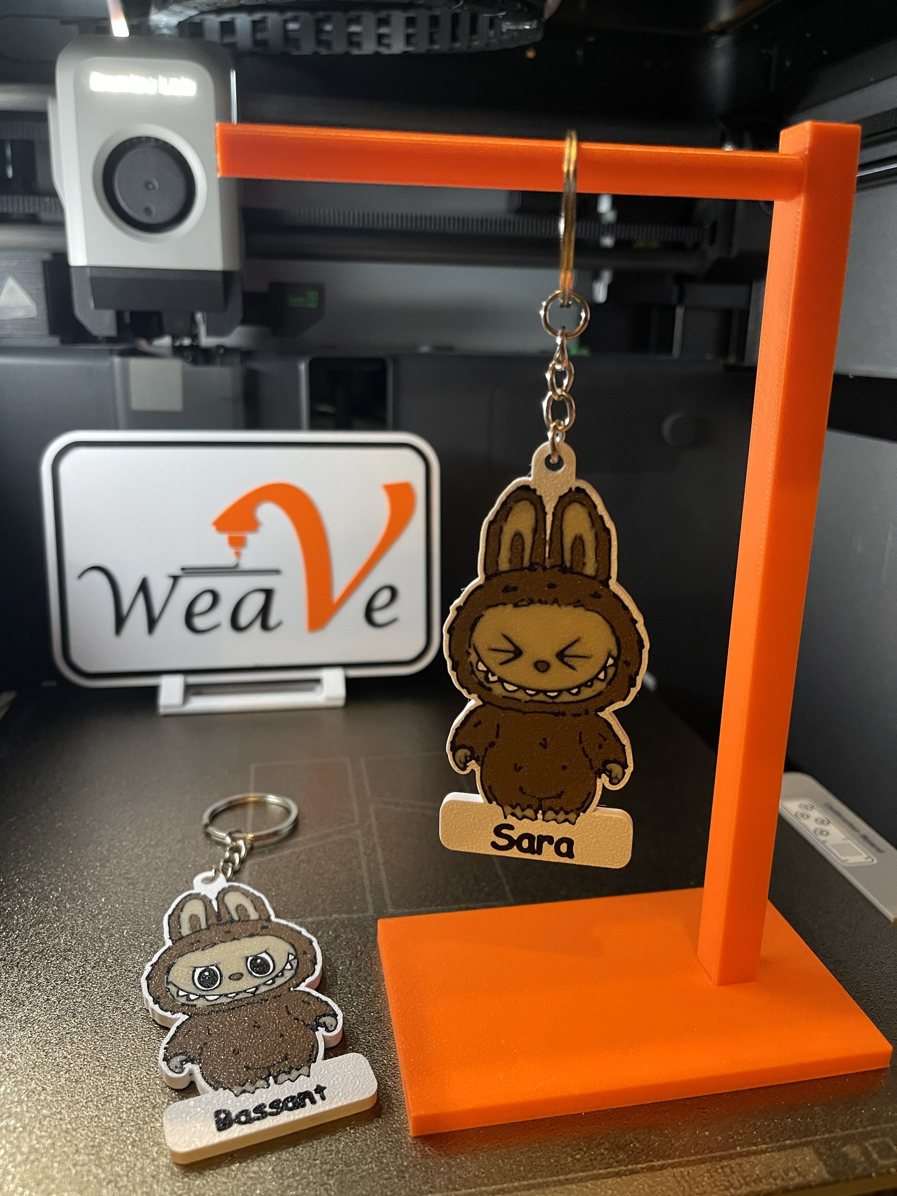 Labubu Personalized Name Keychain