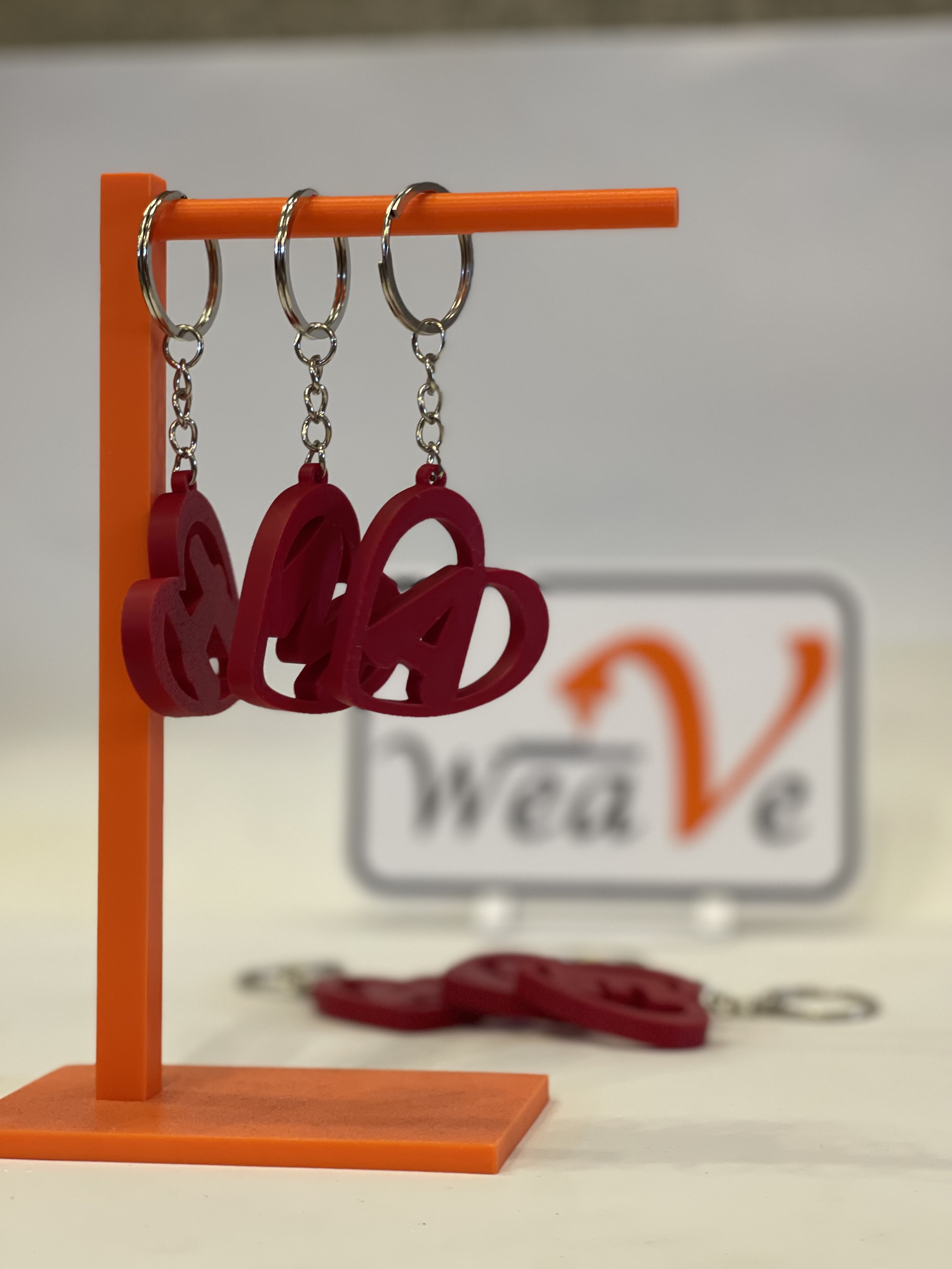 Heart Letter Keychains