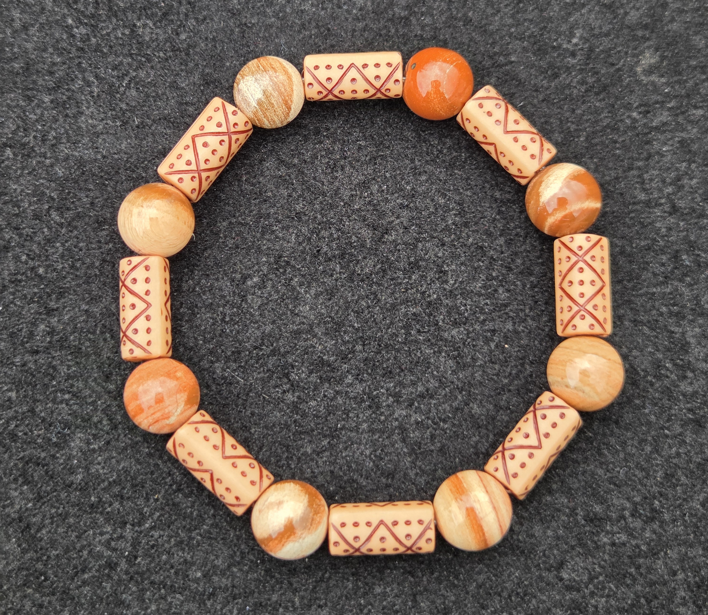 Red Jasper-Crystal- Bracelet 