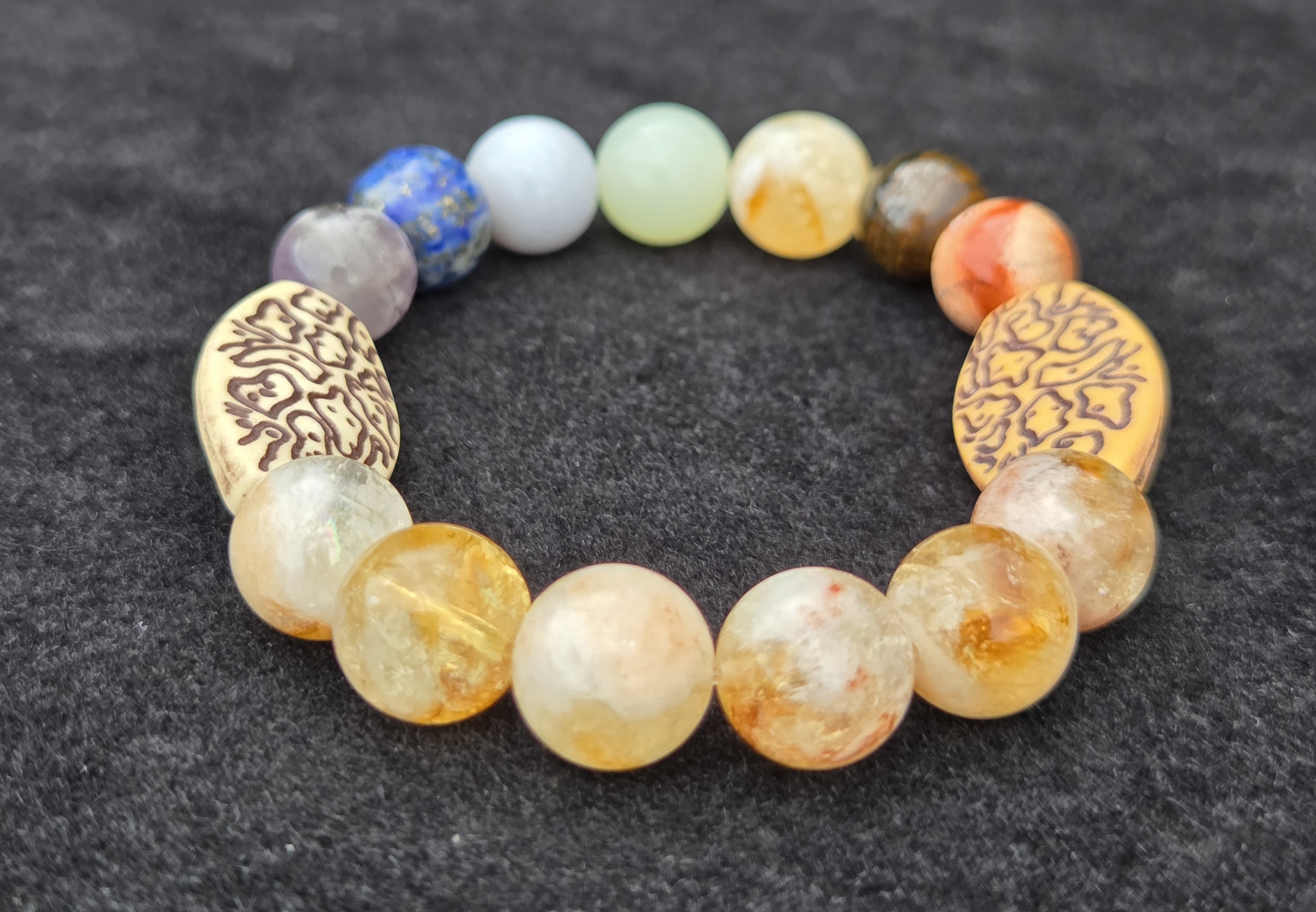 7 Chakra Sun Power- Crystal Bracelet 