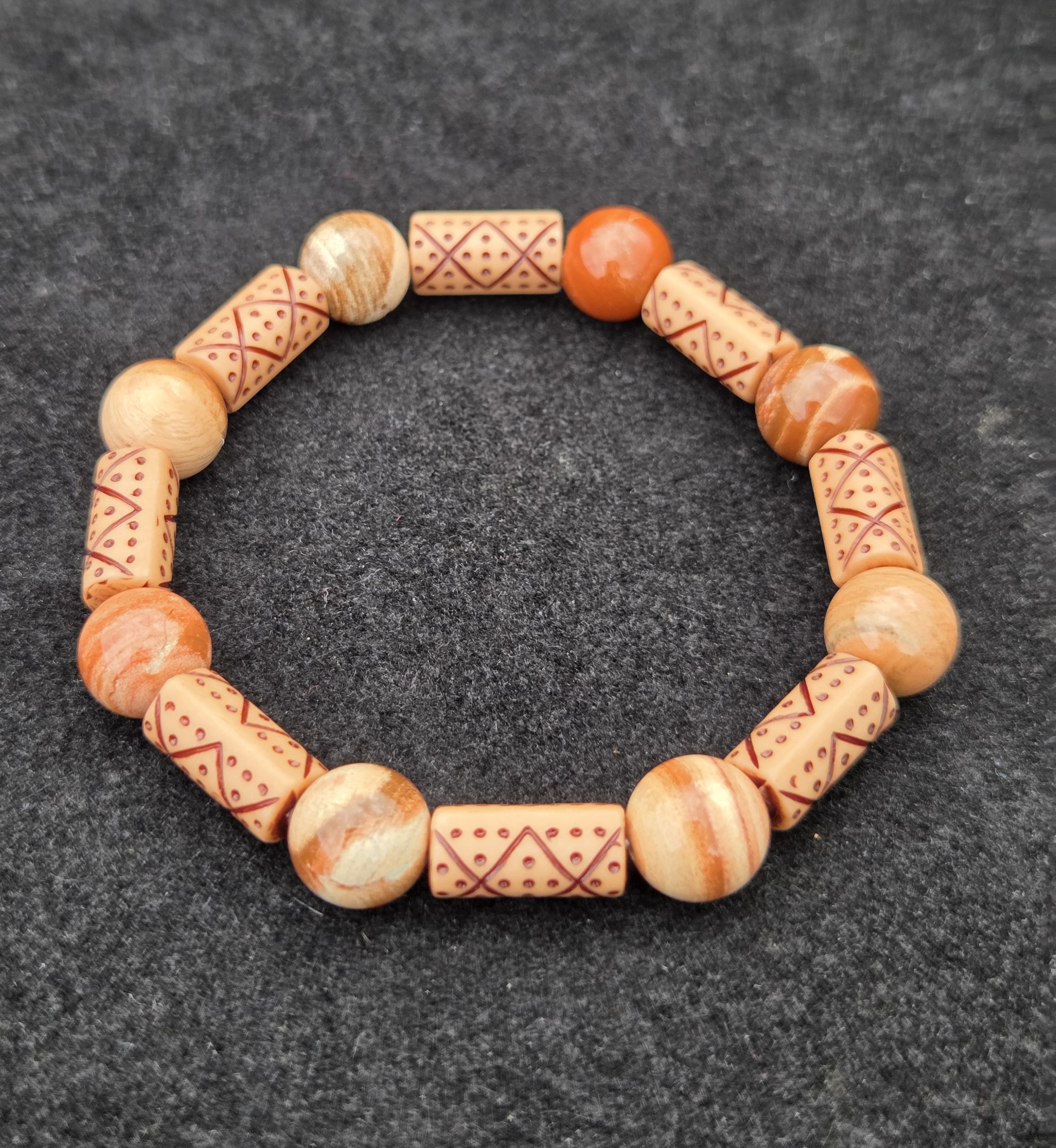 Red Jasper-Crystal- Bracelet 