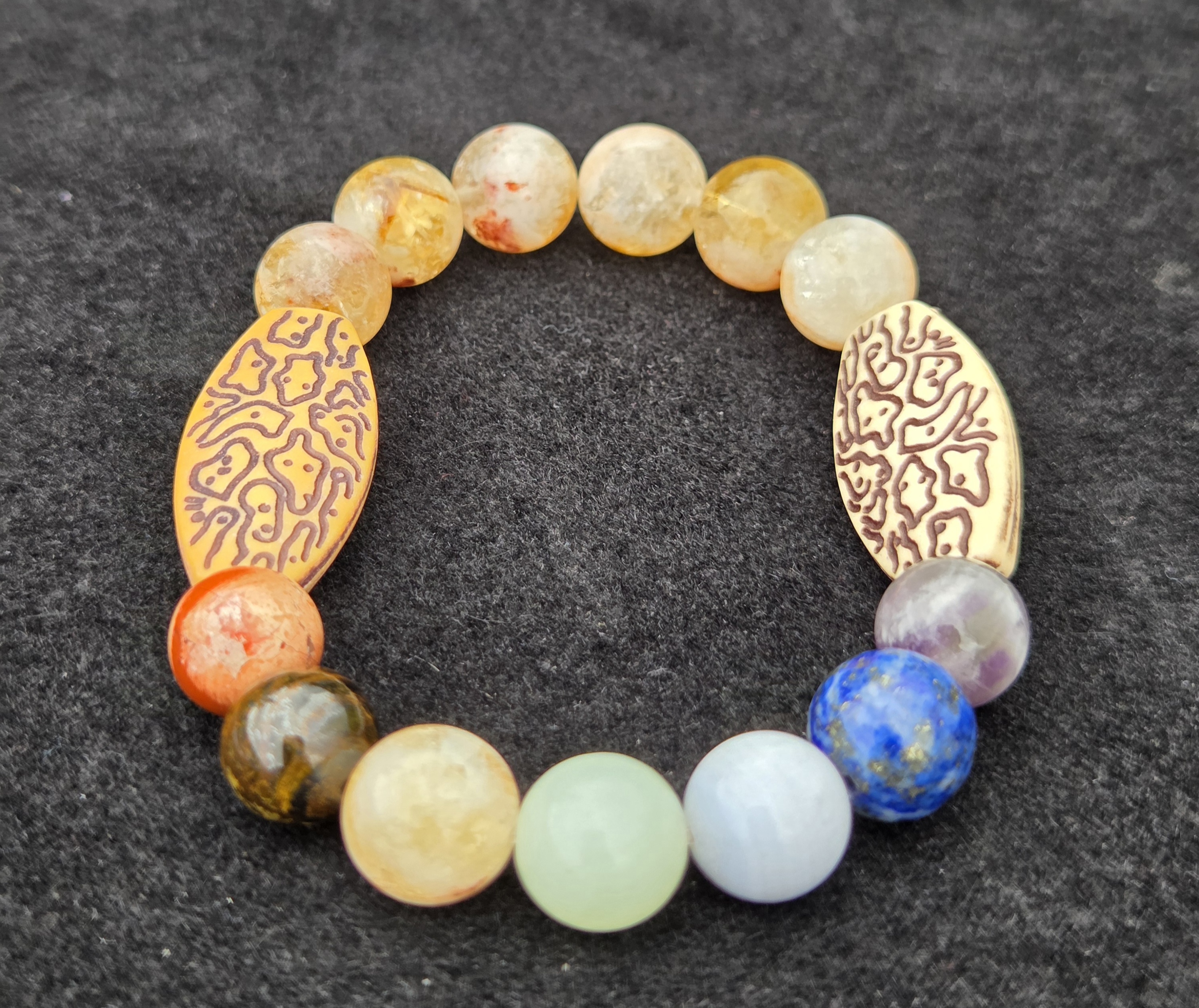 7 Chakra Sun Power- Crystal Bracelet 