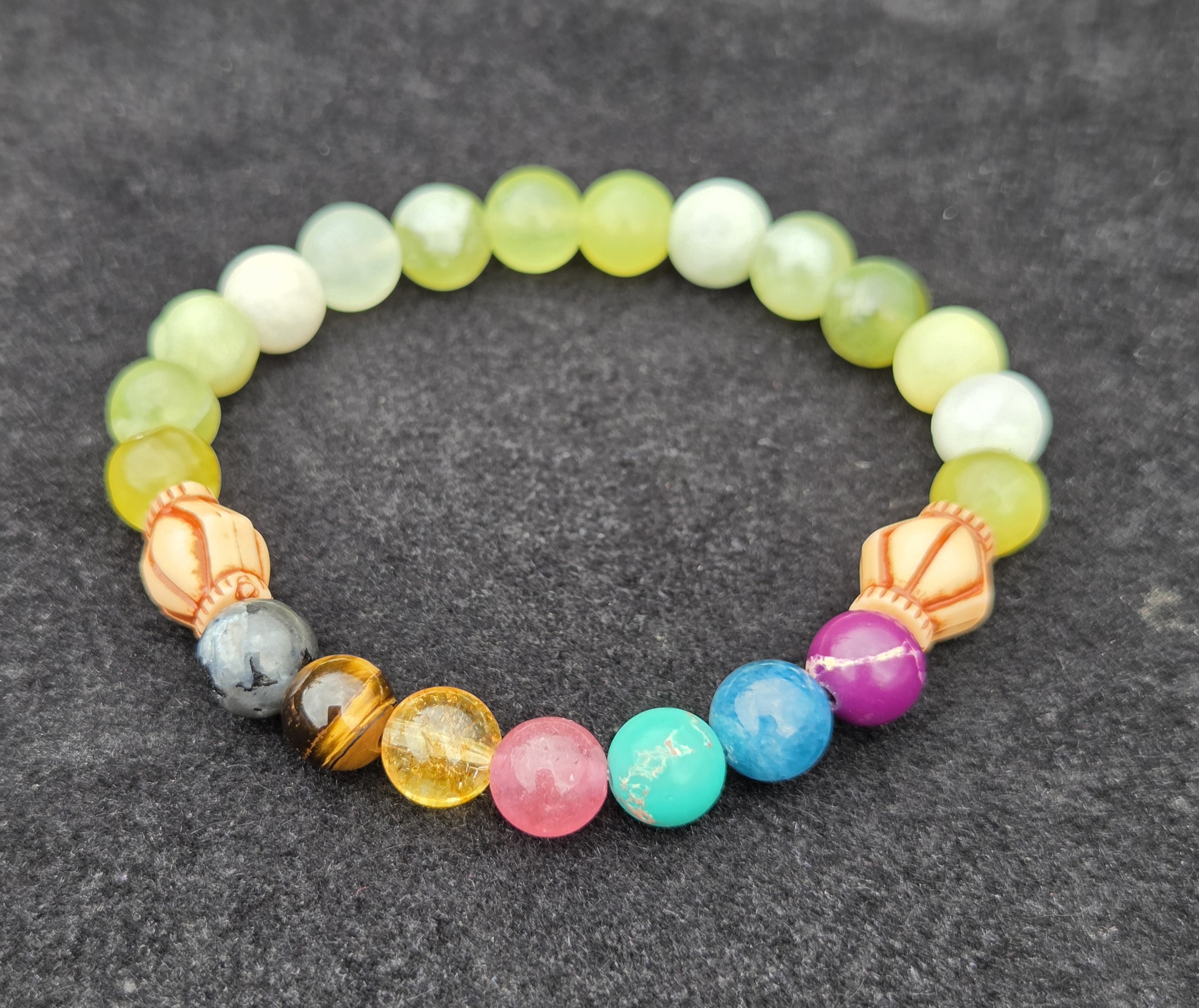7 Chakra Kundalini Rising- Crystal- Bracelet 