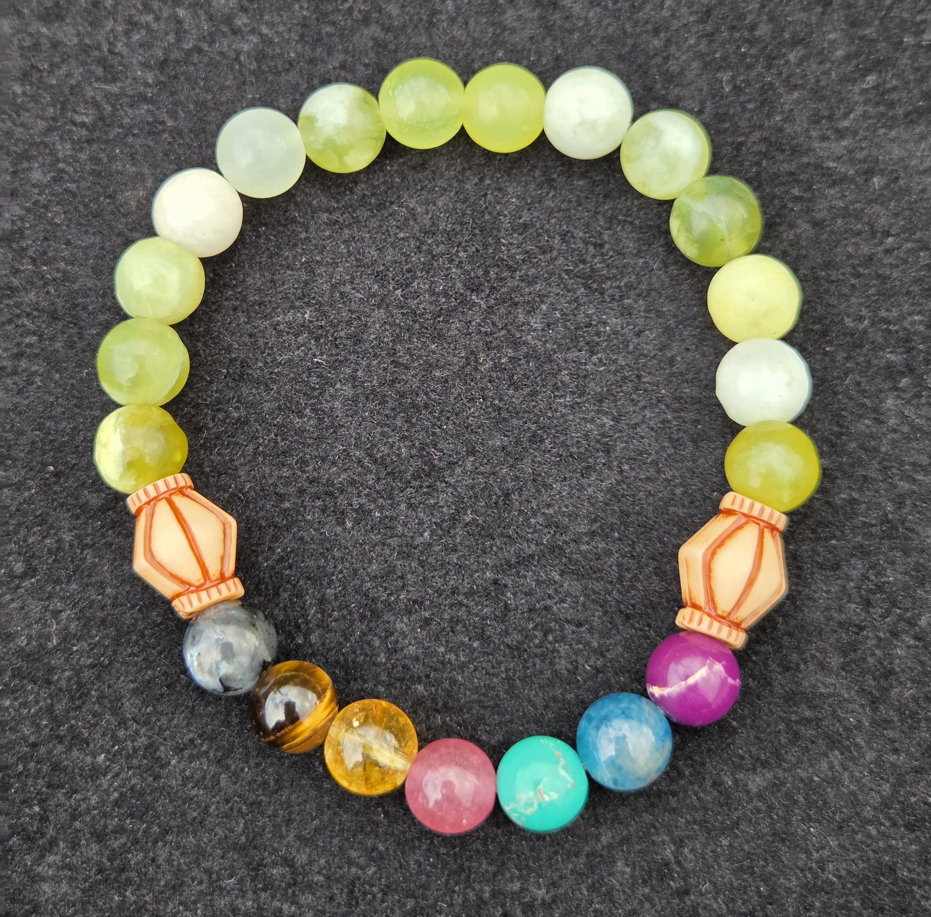 7 Chakra Kundalini Rising- Crystal- Bracelet 