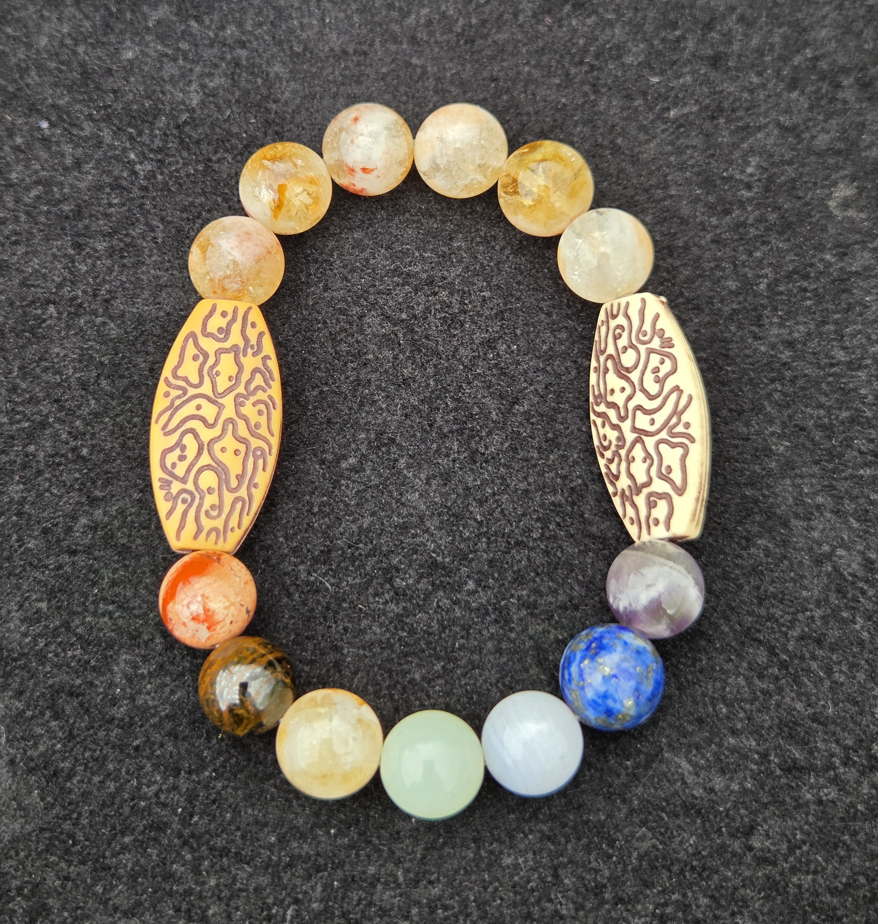 7 Chakra Sun Power- Crystal Bracelet 