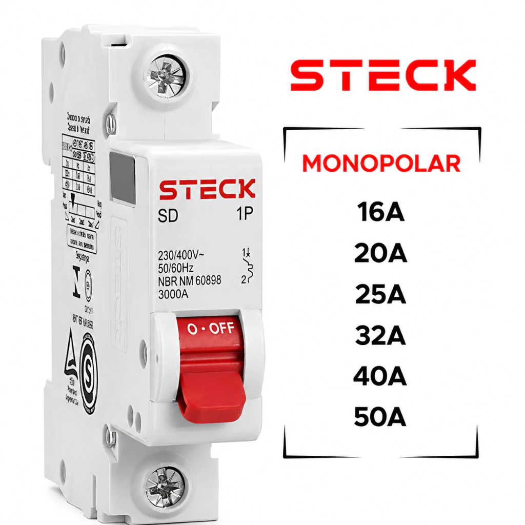 Disjuntor monopolar STECK