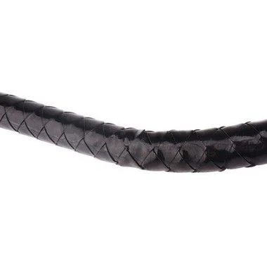 Chicote Couro Sintético 190cm Preto BDSM