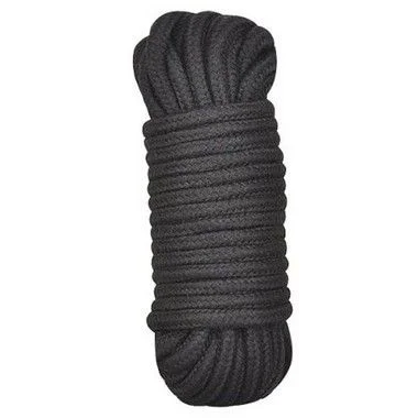 Corda BDSM para Bondage 100% Algodão - 10 metros - Preta