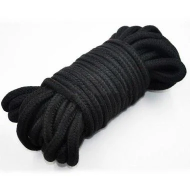 Corda BDSM para Bondage 100% Algodão - 10 metros - Preta