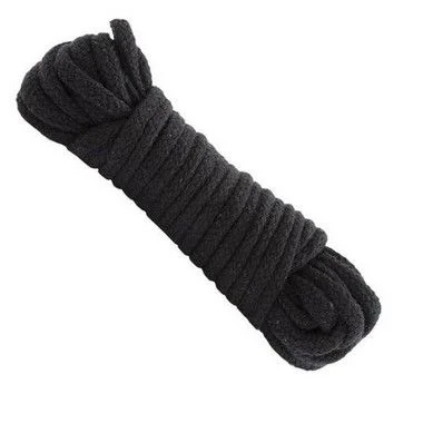Corda BDSM para Bondage 100% Algodão - 10 metros - Preta