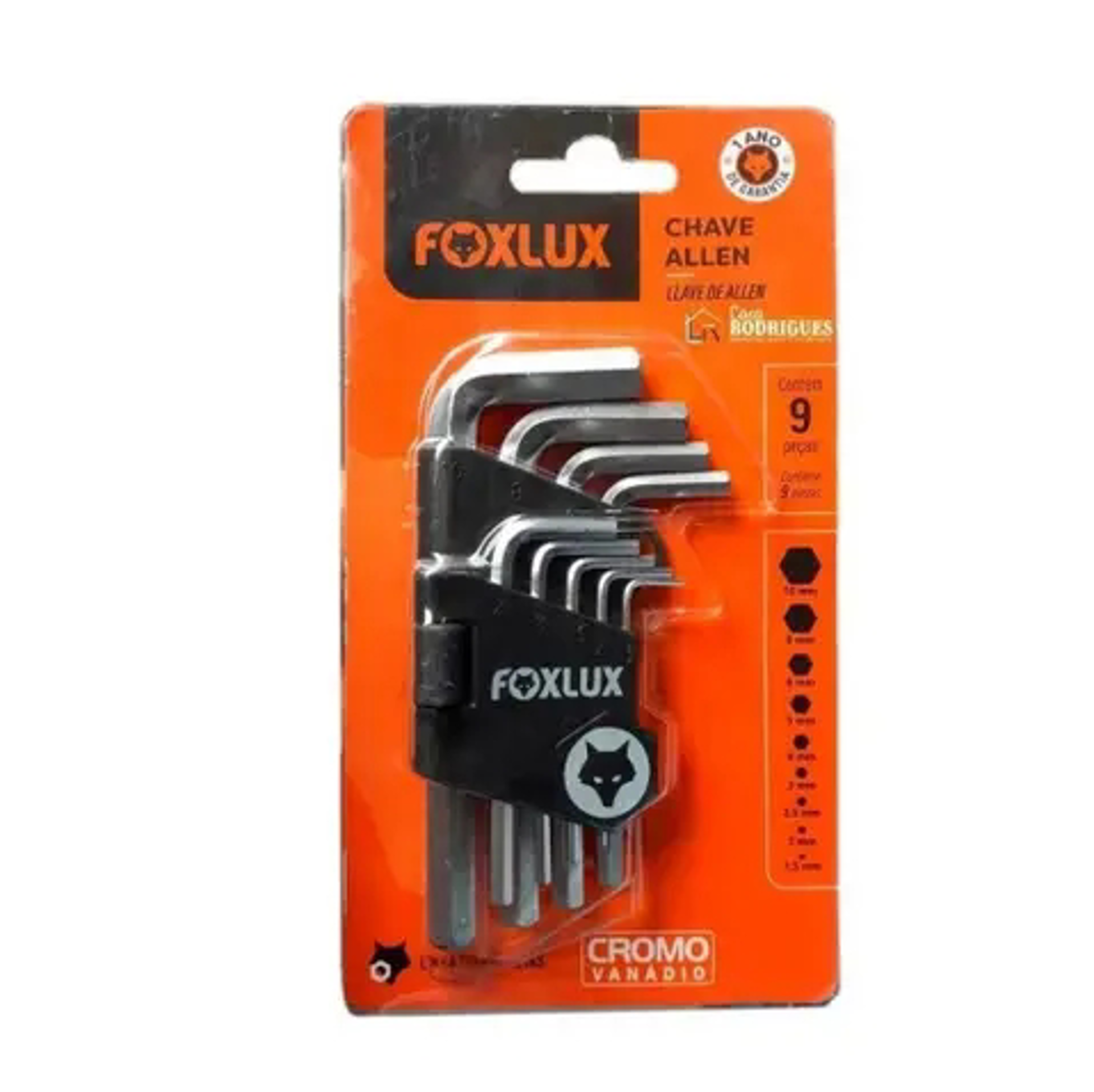 CHAVE ALLEN FOXLUX/FAMASTIL CR-V C/9PCS