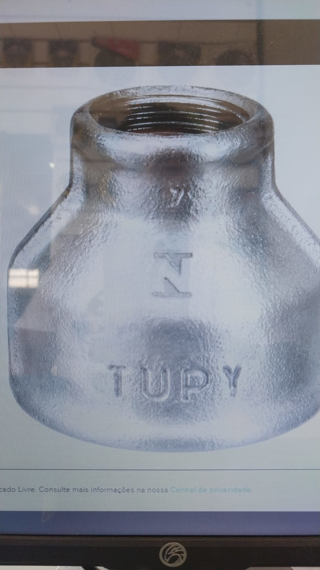 LUVA REDUCAO B:016 2 X 1  GALV. TUPY