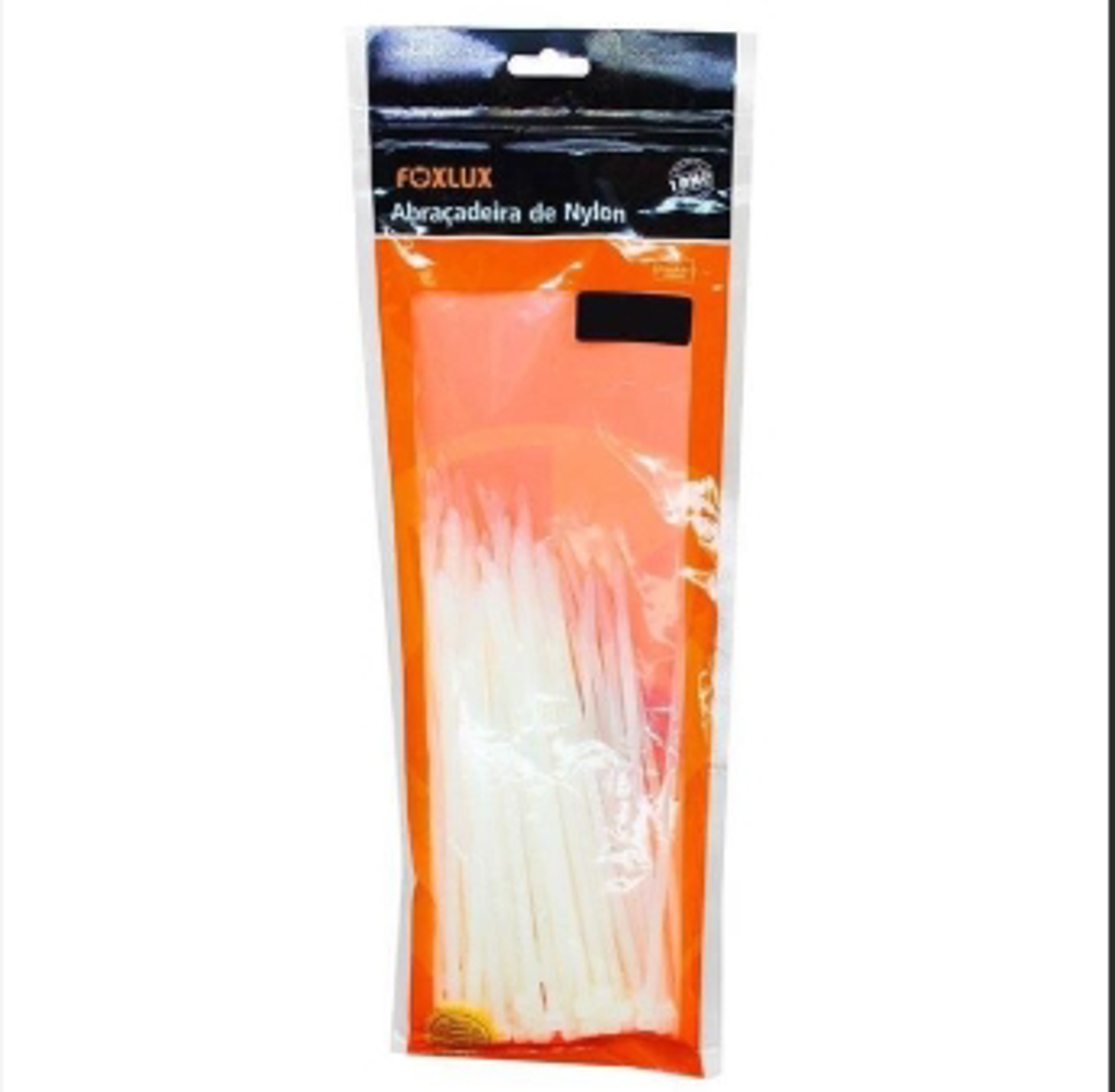 ABRACADEIRA NYLON 12.7MMX530MM BRANCO - FOXLUX