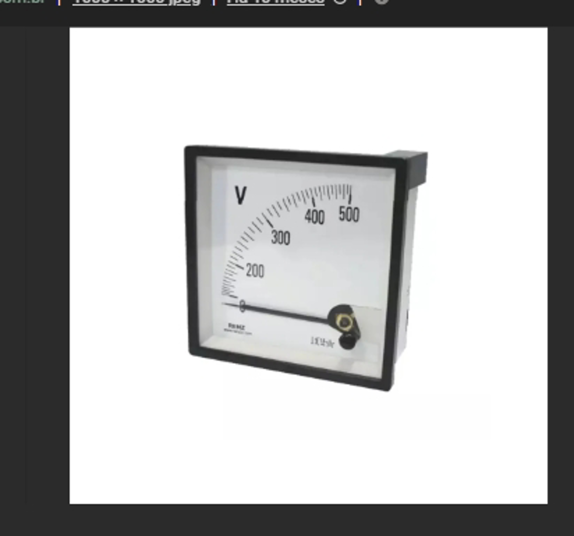 VOLTIMETRO ANALOGICO PL-FM 72 300VCA LIGACAO DIRETA