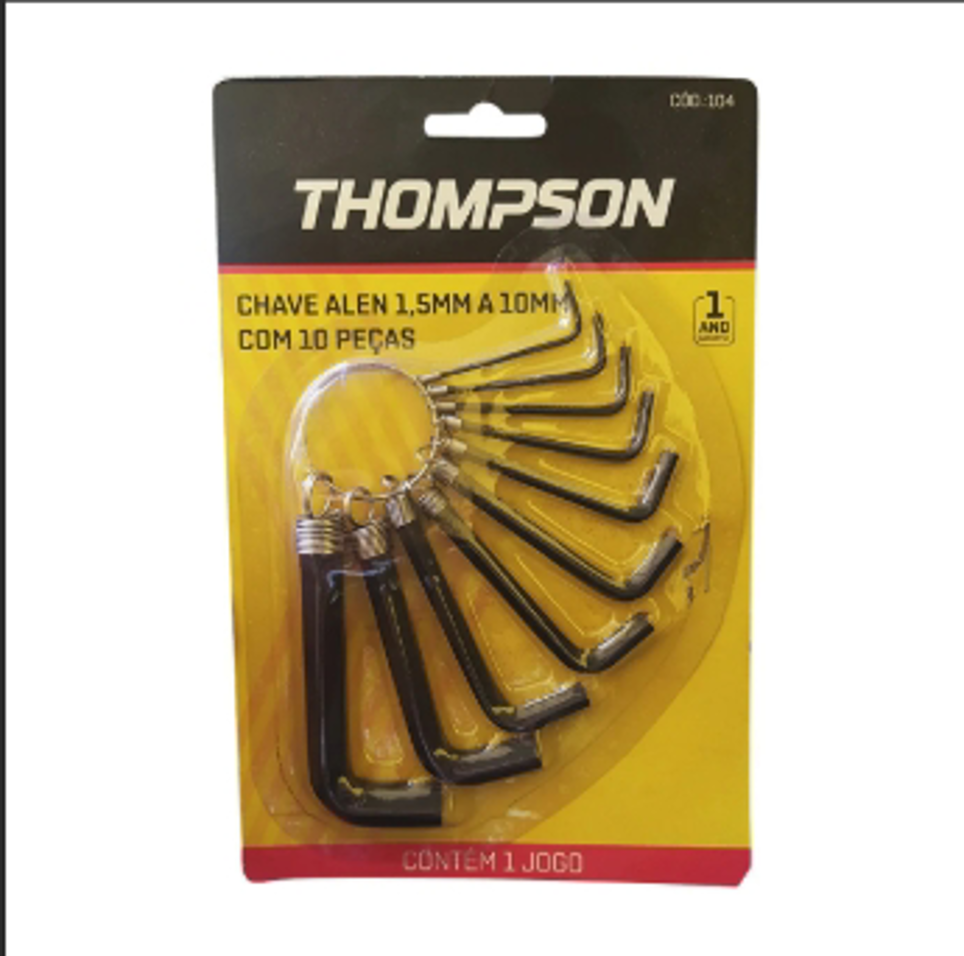 CHAVE ALLEN 10PC1.5A10MM THOMPS.EN