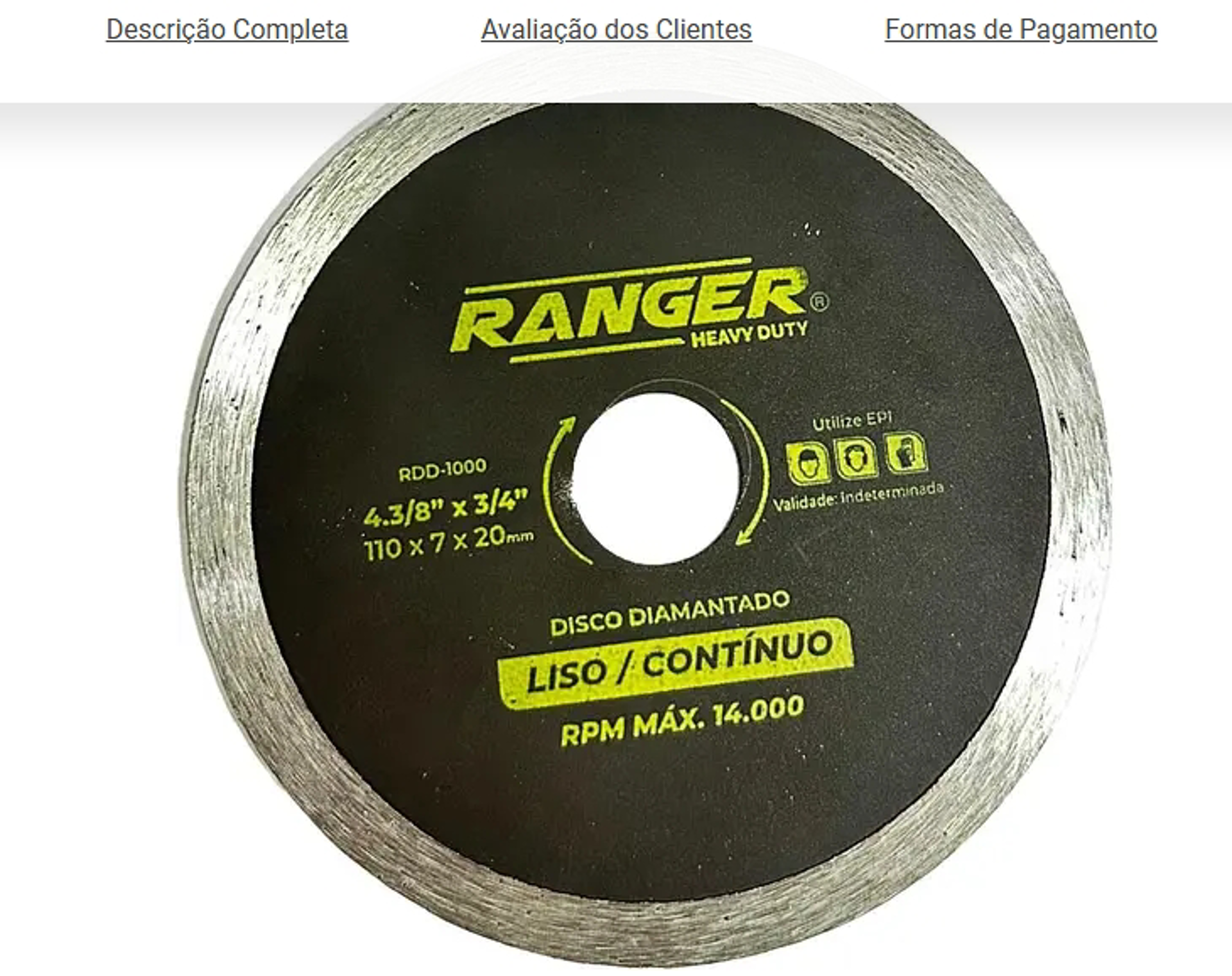 DISCO DIAM. 4LISO RANGER
