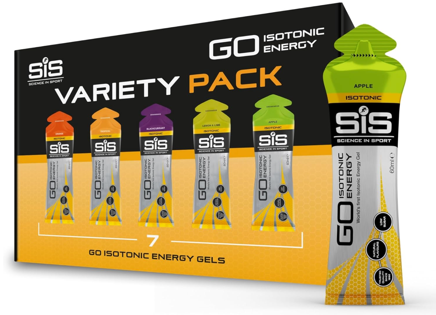 SiS GO Isotonic Energy Gel Variety Pack - 7 Gels