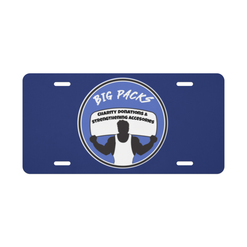Big Packs Vanity License Plate