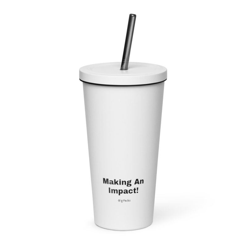 Big Packs Insulated Tumbler with a Straw