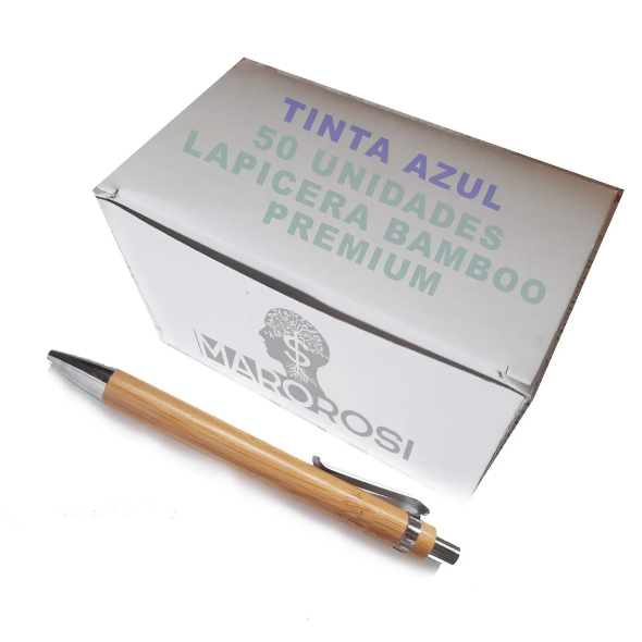 LAPICERA BAMBU PREMIUM - CAJA DE 50 Un.