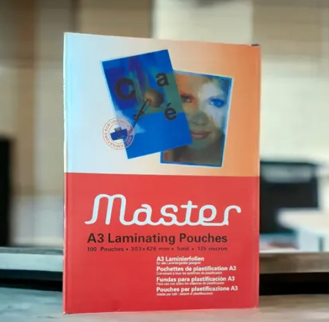 Láminas Para Plastificar Tamaño A3 Pouch 125 Mic Caja X100 U