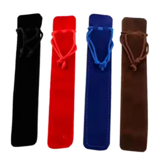 25 Funda Terciopelo Para Lapiceras, Varios Colores, C/cordon