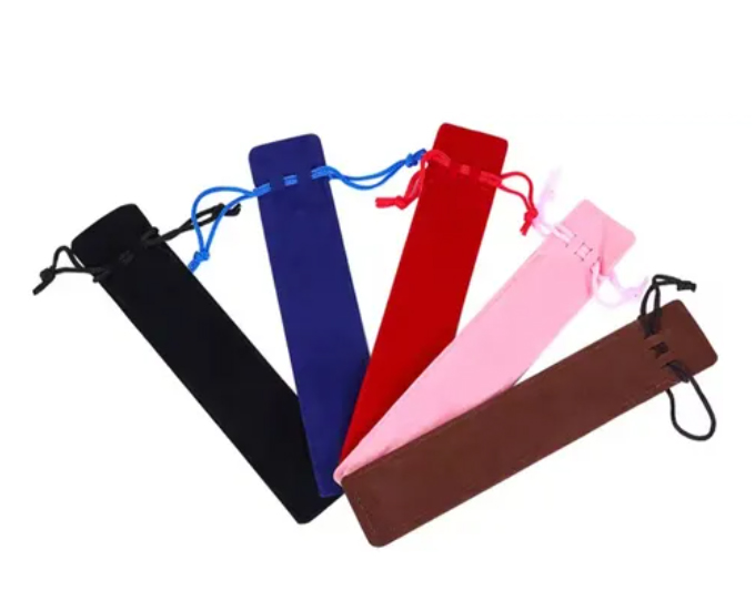50 Funda Terciopelo Para Lapiceras C/cordón Varios Colores