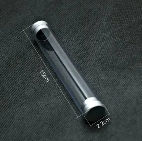 Estuches Cilíndrico Acrílico Transparente X 10 P/ Lapiceras