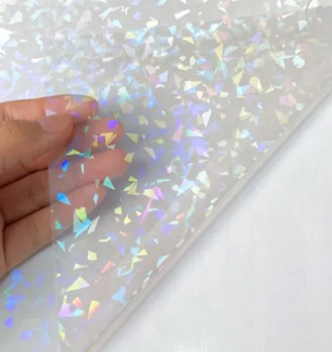 Laminado En Frío A4 Holográfico X 20 Un. Modelo Broken Glass