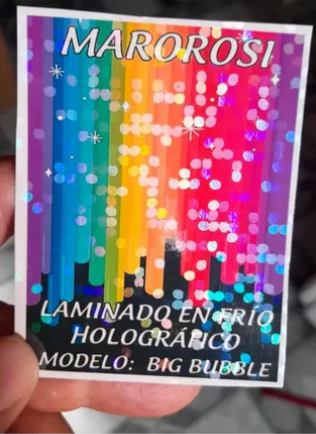 Laminado En Frío A4 Holográfico X 20 Unid. Modelo Big Bubble