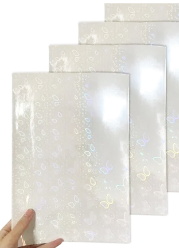 Laminado En Frío A4 Holográfico X 20 Unid. Modelo Butterfly
