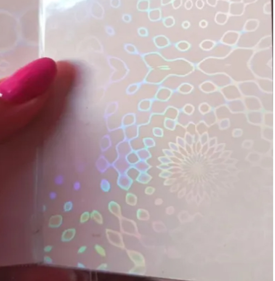 Laminado En Frio A4 Holografico X 20 U. Mod. Blooming Flower