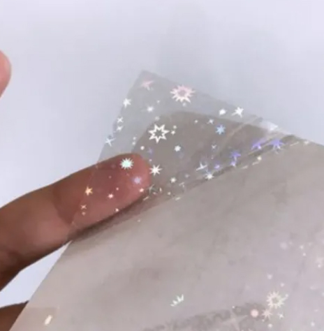 Laminado En Frío A4 Holográfico X 50 Unid. Modelo Sand Star