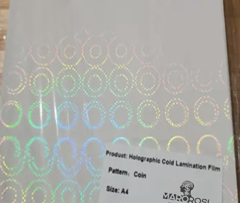 Laminado En Frío A4 Holográfico X 50 Unidades Modelo Coin