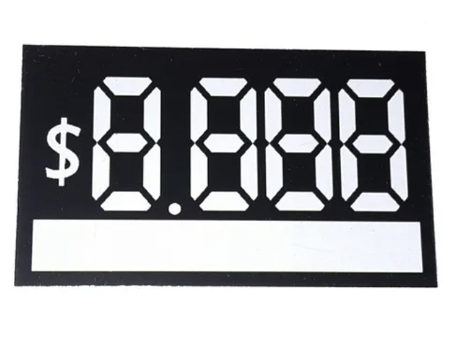 100 Carteles Precios Vidriera Tipo Display, Carton 350 Gr