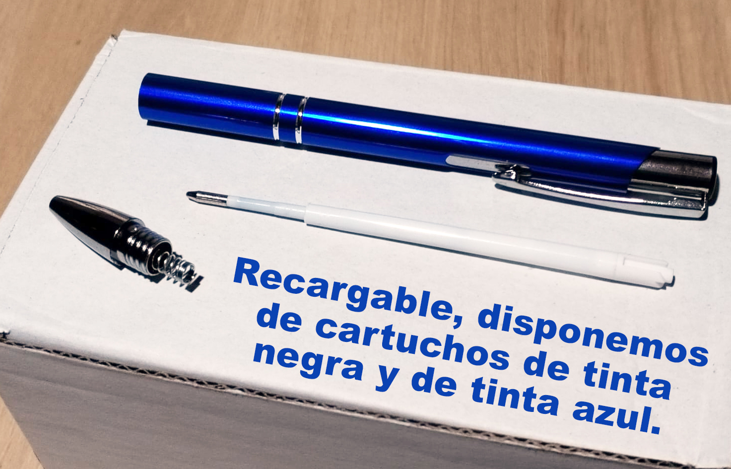 Caja de 50 Lapiceras AZULES